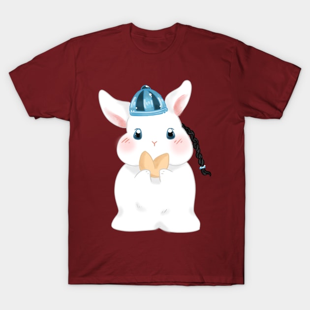 White Rabbit Year and the fortune Cookie T-Shirt by GambarGrace